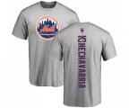 New York Mets #25 Adeiny Hechavarria Ash Backer T-Shirt