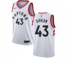 Toronto Raptors #43 Pascal Siakam Swingman White NBA Jersey - Association Edition