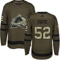 Colorado Avalanche #52 Adam Foote Authentic Green Salute to Service NHL Jersey