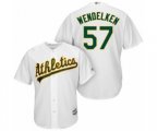 Oakland Athletics J.B. Wendelken Replica White Home Cool Base Baseball Player Jersey