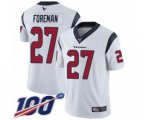 Houston Texans #27 D'Onta Foreman White Vapor Untouchable Limited Player 100th Season Football Jersey