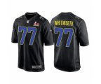 Los Angeles Rams #77 Andrew Whitworth Black 2022 Super Bowl LVI Game Stitched Jersey