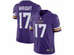 Minnesota Vikings #17 Jarius Wright Vapor Untouchable Limited Purple Team Color NFL Jersey