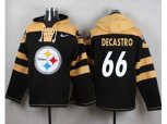 Pittsburgh Steelers #66 David DeCastro Black Player Pullover NFL Hoodie