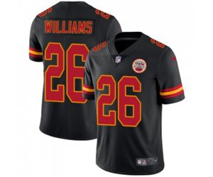 Kansas City Chiefs #26 Damien Williams Limited Black Rush Vapor Untouchable Football Jersey