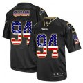Los Angeles Rams #94 Robert Quinn Elite Black USA Flag Fashion NFL Jersey