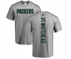 Green Bay Packers #35 Jermaine Whitehead Ash Backer T-Shirt