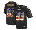 Pittsburgh Steelers #83 Heath Miller Elite Black USA Flag Fashion Football Jersey