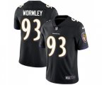 Baltimore Ravens #93 Chris Wormley Black Alternate Vapor Untouchable Limited Player Football Jersey