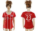 2017-18 Bayern Munich 23 VIDAL Home Women Soccer Jersey