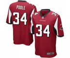 Atlanta Falcons #34 Brian Poole Game Red Team Color Football Jersey