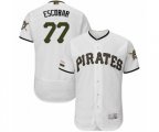 Pittsburgh Pirates Luis Escobar White Alternate Authentic Collection Flex Base Baseball Player Jersey