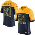 Green Bay Packers #21 Ha Clinton-Dix Navy Blue Alternate Drift Fashion NFL Jersey