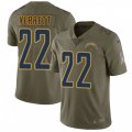 Los Angeles Chargers #22 Jason Verrett Limited Olive 2017 Salute to Service NFL Jersey