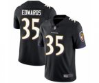 Baltimore Ravens #35 Gus Edwards Black Alternate Vapor Untouchable Limited Player Football Jersey