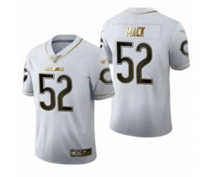 Chicago Bears #52 Khalil Mack Limited White Golden Edition Football Jersey