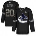 Vancouver Canucks #20 Brandon Sutter Black Authentic Classic Stitched NHL Jersey