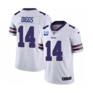 Buffalo Bills 2022 #14 Stefon Diggs White With 2-star C Patch Vapor Untouchable Limited Stitched NFL Jersey