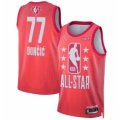 2022 All Star 77 Luka Doncic Maroon Basketball Jersey