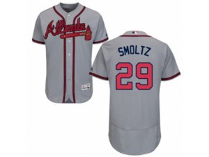 Atlanta Braves #29 John Smoltz Grey Flexbase Authentic Collection MLB Jersey
