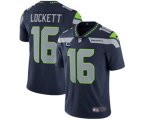 Seattle Seahawks 2022 #16 Tyler Lockett Navy With 1-star C Patch Vapor Untouchable Limited Stitched NFL Jersey