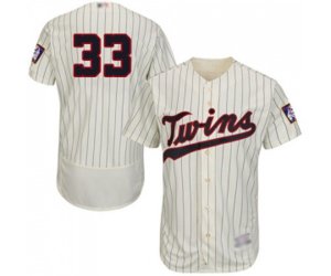 Minnesota Twins #33 Martin Perez Cream Alternate Flex Base Authentic Collection Baseball Jersey