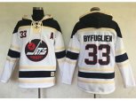 Winnipeg Jets #33 Dustin Byfuglien White Sawyer Hooded Sweatshirt Stitched NHL Jersey