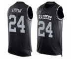 Oakland Raiders #24 Johnathan Abram Limited Black Player Name & Number Tank Top Football Jersey