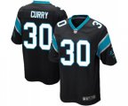 Carolina Panthers #30 Stephen Curry Game Black Team Color Football Jersey
