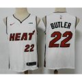 Miami Heat #22 Jimmy Butler White 2021 Nike Swingman Stitched NBA Jersey With The NEW Sponsor Logo