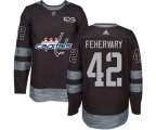 Washington Capitals #42 Martin Fehervary Authentic Black 1917-2017 100th Anniversary NHL Jersey