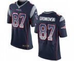 New England Patriots #87 Rob Gronkowski Elite Navy Blue Home Drift Fashion Football Jersey