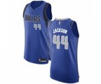 Dallas Mavericks #44 Justin Jackson Authentic Royal Blue Basketball Jersey - Icon Edition