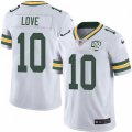 Green Bay Packers #10 Jordan Love White 100th Season Stitched NFL Vapor Untouchable Limited Jersey