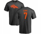 Denver Broncos #7 John Elway Ash One Color T-Shirt