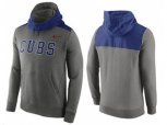 Chicago Cubs Nike Gray Cooperstown Collection Hybrid Pullover Hoodie