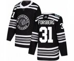 Chicago Blackhawks #31 Anton Forsberg Authentic Black 2019 Winter Classic NHL Jersey