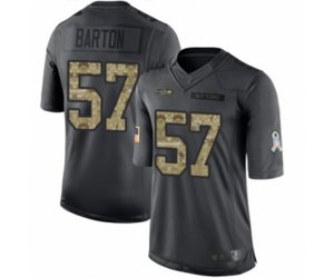 Seattle Seahawks #57 Cody Barton Limited Black 2016 Salute to Service Football Jersey