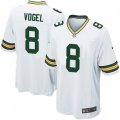 Green Bay Packers #8 Justin Vogel Game White NFL Jersey