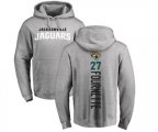 Jacksonville Jaguars #27 Leonard Fournette Ash Backer Pullover Hoodie