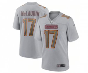 Washington Commanders #17 Terry McLaurin Gray Atmosphere Fashion Stitched Game Jersey (1)