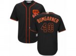 San Francisco Giants #40 Madison Bumgarner Authentic Black Team Logo Fashion Cool Base MLB Jersey
