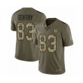 Pittsburgh Steelers #83 Zach Gentry Limited Olive Camo 2017 Salute to Service Football Jersey