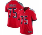 Tennessee Titans #75 Jamil Douglas Limited Red Inverted Legend Football Jersey