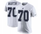 Dallas Cowboys #70 Zack Martin White Rush Pride Name & Number T-Shirt