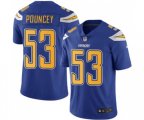 Los Angeles Chargers #53 Mike Pouncey Limited Electric Blue Rush Vapor Untouchable Football Jersey