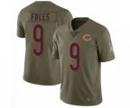 Chicago Bears #9 Nick Foles Salute to Service Green Limited Jersey