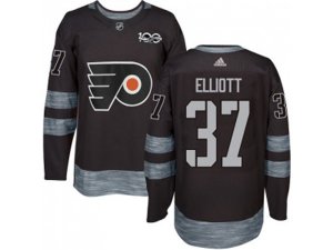 Adidas Philadelphia Flyers #37 Brian Elliott Black 1917-2017 100th Anniversary Stitched NHL Jersey