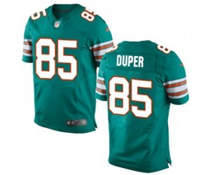 Miami Dolphins #85 Mark Duper Elite Aqua Green Alternate Football Jersey