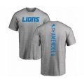 Detroit Lions #12 Danny Amendola Ash Backer T-Shirt